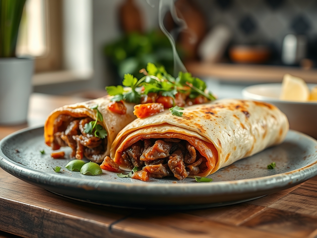 Burritos de carne asada