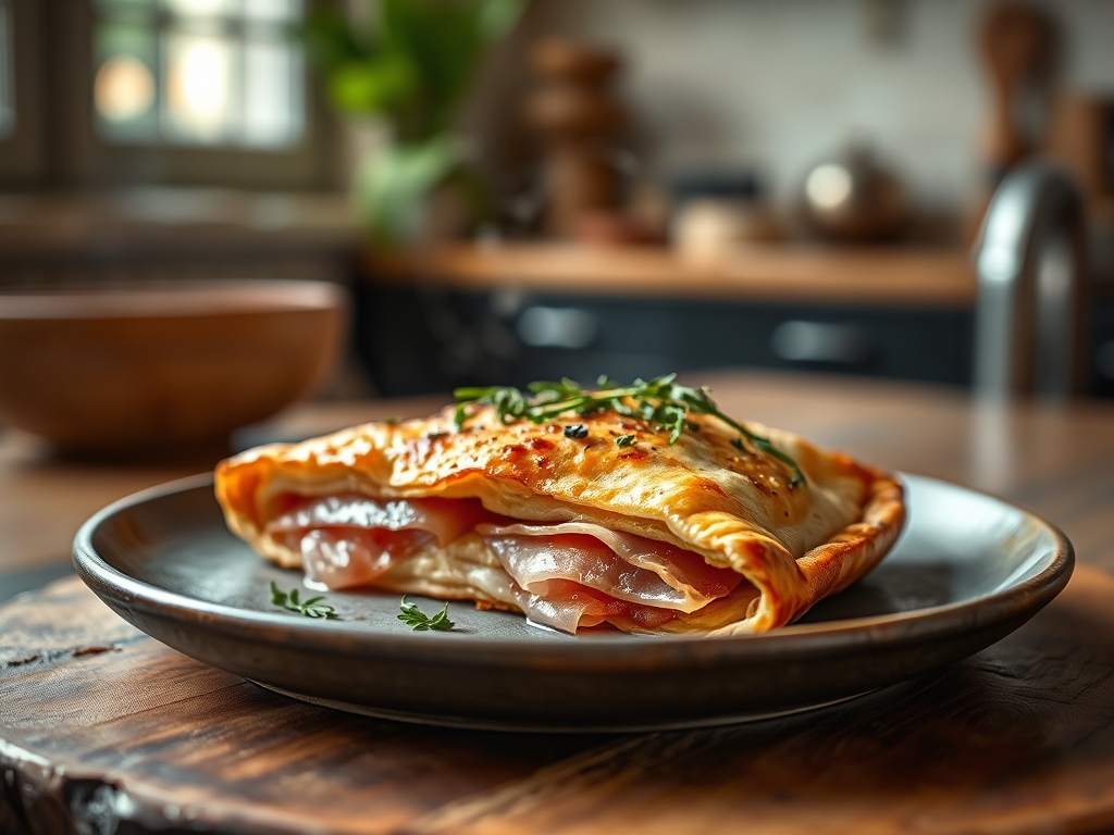 Calzone de jamón