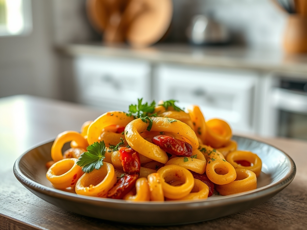 Macarrones con chorizo