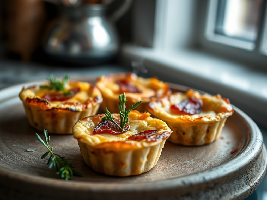 Mini quiches de bacon