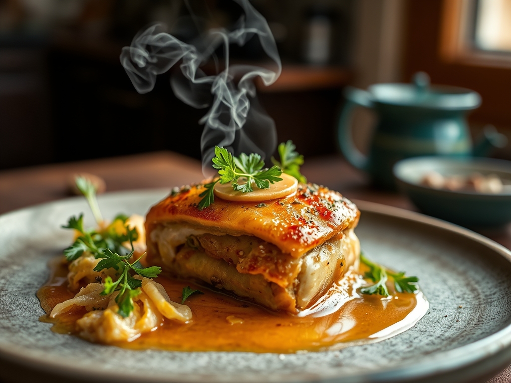 Pavo relleno de Navidad