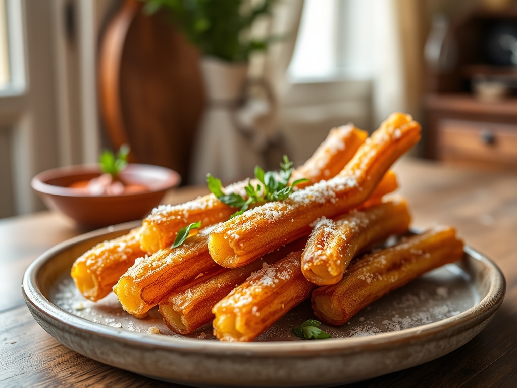 Churros con azúcar